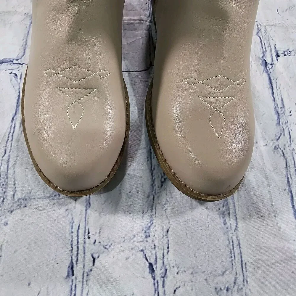 Jessica Simpson GIRLS SIZE 3 Western Cowboy Boots Beige JES775FF